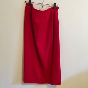 Long Red Dressbarn Skirt